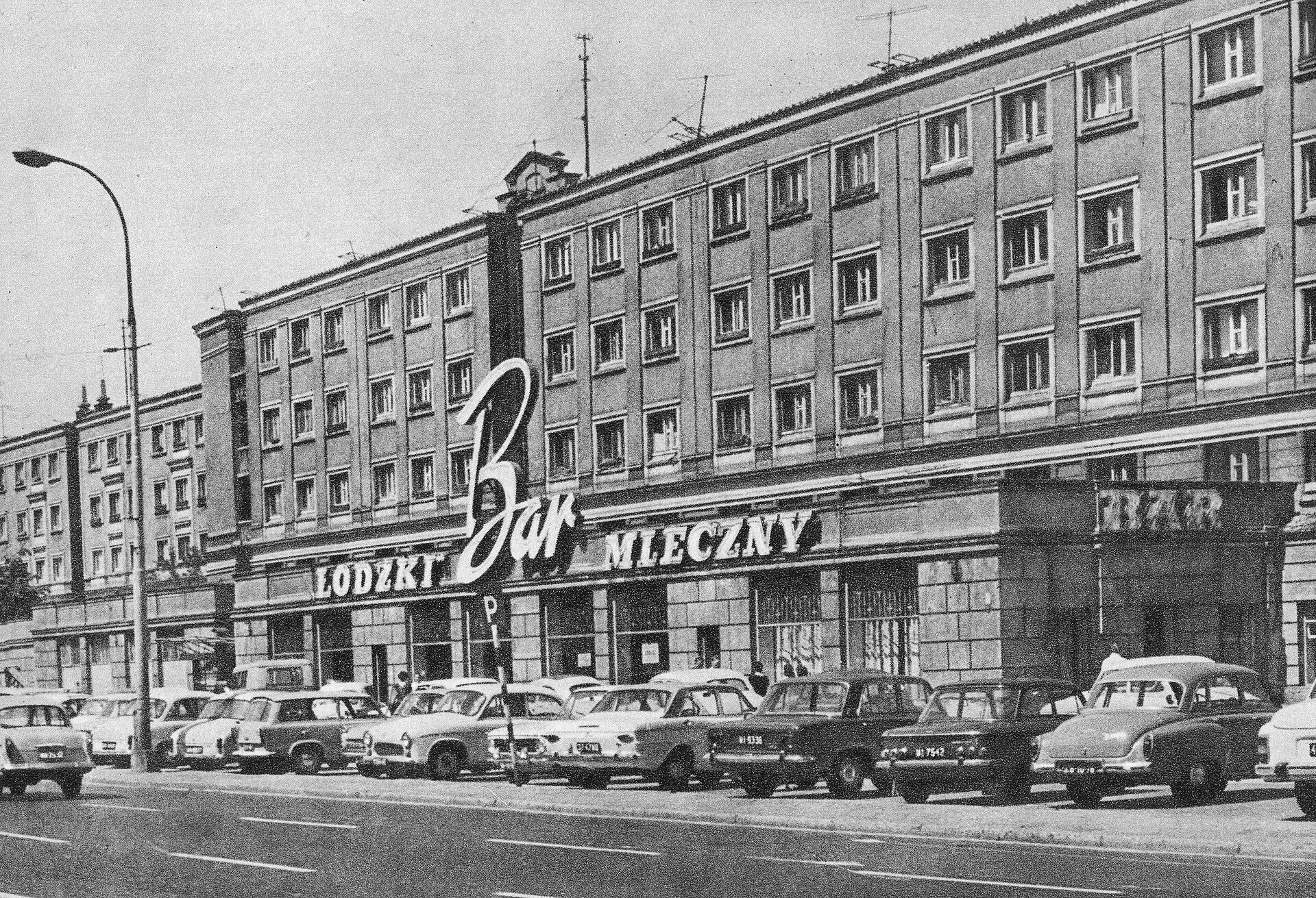 Bar mleczny Łódzki w Warszawie około 1971 roku